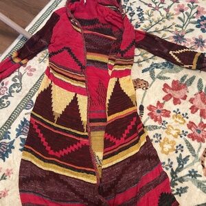 Stunning , rare, free people Aztec sweater